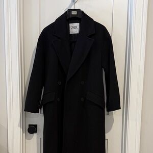 Zara Elegant Black Overcoat